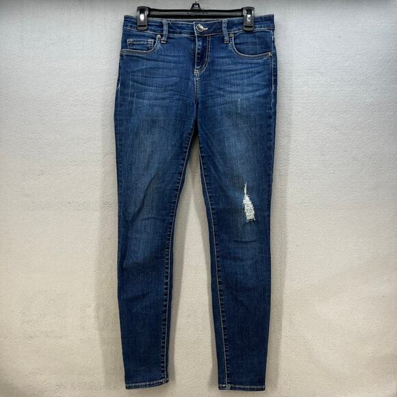 Kut From the Kloth Jeans Women's 4 Blue Toothpick Skinny Classic Casual Preppy - Picture 1 of 14